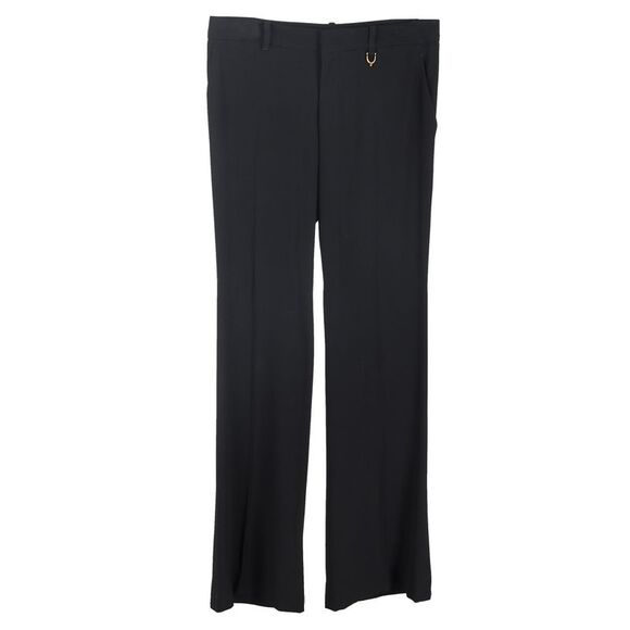 Gucci Crepe Trousers in Black Polyester